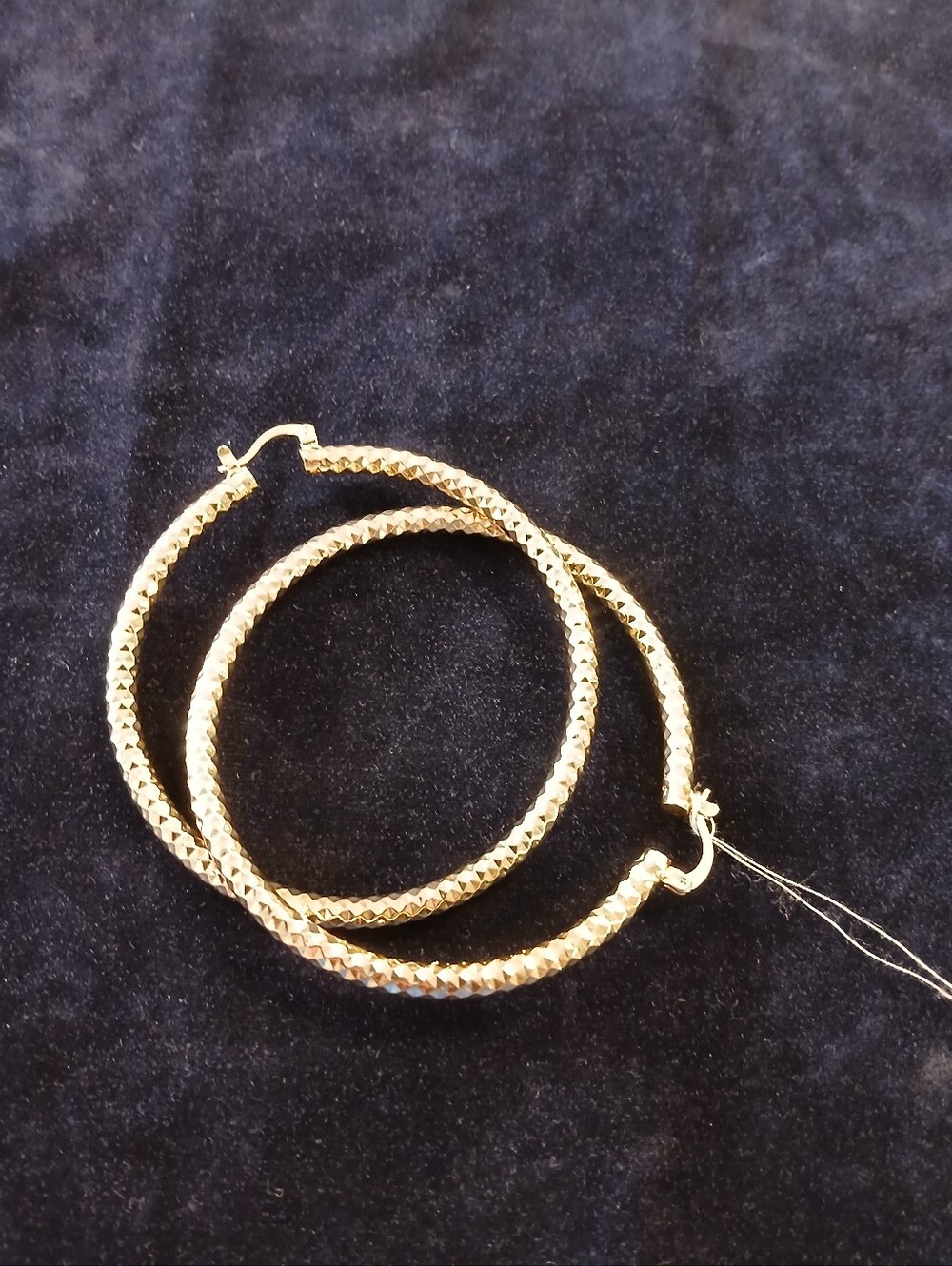 Gold Large Hoops - Picture 10 of 11